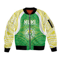Kuki Independence 2026 Sleeve Zip Bomber Jacket Cook Islands 15 Finest Green Version