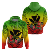 Personalized Hawaii Hoodie Kakau Kanaka Maoli With Hibiscus Flowers LT05 - Polynesian Pride