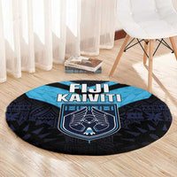 Fiji Kaiviti Rugby Round Carpet Fiji Tapa Pattern