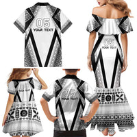 Custom Bula Fiji Football Family Matching Mermaid Dress and Hawaiian Shirt Go Champions LT05 - Polynesian Pride