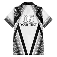 Custom Bula Fiji Football Family Matching Off The Shoulder Long Sleeve Dress and Hawaiian Shirt Go Champions LT05 - Polynesian Pride