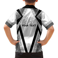 Custom Bula Fiji Football Family Matching Short Sleeve Bodycon Dress and Hawaiian Shirt Go Champions LT05 - Polynesian Pride