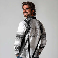 Custom Bula Fiji Football Long Sleeve Polo Shirt Go Champions - Polynesian Pride