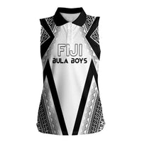 Custom Bula Fiji Football Women Sleeveless Polo Shirt Go Champions - Polynesian Pride
