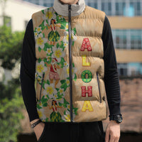 Aloha Hawaii Chilly Christmas Sleeveless Puffer Jacket Tropical Vibes