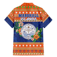 Marshall Islands Christmas Family Matching Mermaid Dress and Hawaiian Shirt Marshallese Seal Meddi Kirijmoj