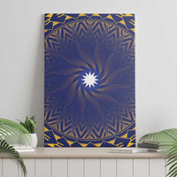Nauru Angam Day Canvas Wall Art Polynesian Tribal Pattern Unique Style - Polynesian Pride