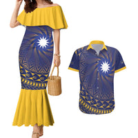 Nauru Angam Day Couples Matching Mermaid Dress and Hawaiian Shirt Polynesian Tribal Pattern Unique Style - Polynesian Pride