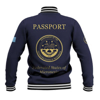Personalised Federated States Of Micronesia Baseball Jacket FSM Passport - Polynesian Pride