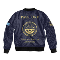 Personalised Federated States Of Micronesia Bomber Jacket FSM Passport - Polynesian Pride