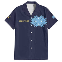 Personalised Federated States Of Micronesia Family Matching Off Shoulder Maxi Dress and Hawaiian Shirt FSM Passport - Polynesian Pride