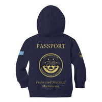 Personalised Federated States Of Micronesia Kid Hoodie FSM Passport - Polynesian Pride