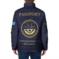 Personalised Federated States Of Micronesia Padded Jacket FSM Passport - Polynesian Pride