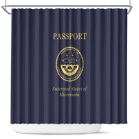 Federated States Of Micronesia Shower Curtain FSM Passport - Polynesian Pride