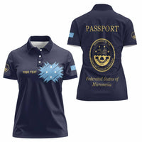 Personalised Federated States Of Micronesia Women Polo Shirt FSM Passport - Polynesian Pride