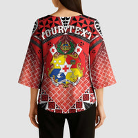 Personalised Tonga Constitution Day Kimono Sleeve Blouse 150 Years Jubilee - Polynesian Pride