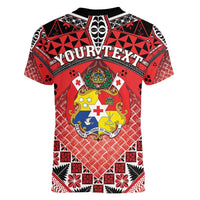 Personalised Tonga Constitution Day Women V-Neck T-Shirt 150 Years Jubilee - Polynesian Pride