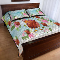 Hawaii Thanksgiving Quilt Bed Set Funny Turkey Dabbing Dance LT05 - Polynesian Pride