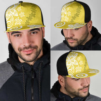 Polynesia Mesh Trucker Cap Yellow Tribal Turtle Floral Pattern LT05 - Polynesian Pride