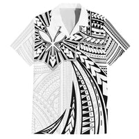 Hawaii And Philippines Family Matching Off Shoulder Maxi Dress and Hawaiian Shirt Kanaka Maoli With Tribal Sun Together White