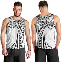 Hawaii And Philippines Men Tank Top Kanaka Maoli With Tribal Sun Together White