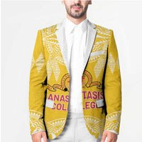 Personalised Anastasis College Blazer Tonga Ngatu Pattern - Polynesian Pride