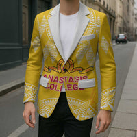 Personalised Anastasis College Blazer Tonga Ngatu Pattern - Polynesian Pride