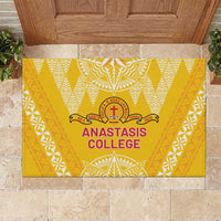 Anastasis College Rubber Doormat Tonga Ngatu Pattern - Polynesian Pride