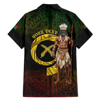 Personalised Vanuatu Custom Chiefs Day Family Matching Long Sleeve Bodycon Dress and Hawaiian Shirt Pig Tusk Simple Style LT05 - Polynesian Pride
