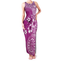 Cook Islands Family Matching Tank Maxi Dress and Hawaiian Shirt Fandango Hibiscus And Stars