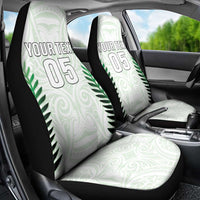 Custom New Zealand Fern Football Car Seat Cover Simple Style