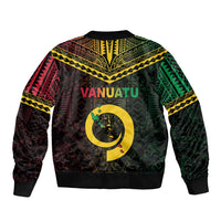 Happy Vanuatu Father Lini Day Sleeve Zip Bomber Jacket