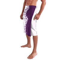 Hawaii Hibiscus Flowers Lavalava Purple Polynesian Pattern