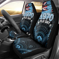 Happy Fiji Day 1970 Car Seat Cover Flag Grunge Style