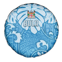 Fiji Spring Break Spare Tire Cover Fijian Tapa Pattern Blue LT05 - Polynesian Pride