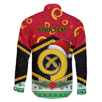 Personalized Vanuatu Christmas Family Matching Summer Maxi Dress and Hawaiian Shirt Santa God Yumi LT05 - Polynesian Pride