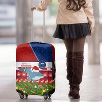 Samoa Christmas Luggage Cover Santas Whale Manuia Le Kerisimasi LT05 - Polynesian Pride