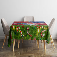 Samoa Christmas Tablecloth Santas Whale Manuia Le Kerisimasi LT05 - Polynesian Pride