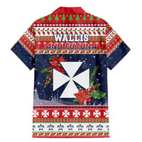 Wallis and Futuna Christmas Family Matching Mermaid Dress and Hawaiian Shirt Poinsettia Joyeux Noel