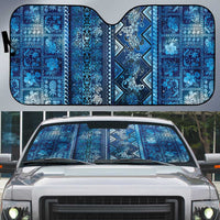 Hawaii Makahiki Turtle Auto Sun Shade Galaxy Tapa Pattern - Polynesian Pride