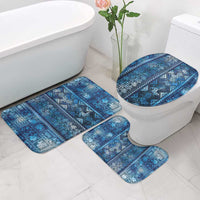 Hawaii Makahiki Turtle Bathroom Set Galaxy Tapa Pattern - Polynesian Pride