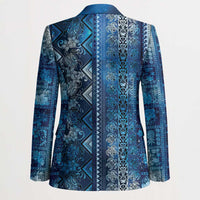 Hawaii Makahiki Turtle Blazer Galaxy Tapa Pattern - Polynesian Pride