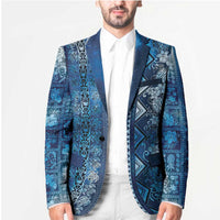 Hawaii Makahiki Turtle Blazer Galaxy Tapa Pattern - Polynesian Pride
