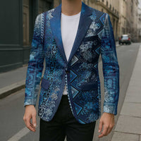 Hawaii Makahiki Turtle Blazer Galaxy Tapa Pattern - Polynesian Pride