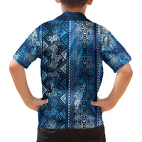 Hawaii Makahiki Turtle Family Matching Puletasi and Hawaiian Shirt Galaxy Tapa Pattern - Polynesian Pride
