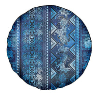 Hawaii Makahiki Turtle Spare Tire Cover Galaxy Tapa Pattern - Polynesian Pride