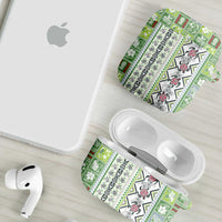 Hawaii Makahiki Turtle AirPods Case Green Tapa Pattern - Polynesian Pride