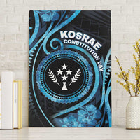 Kosrae Constitution Day Canvas Wall Art Ocean Floral Pattern