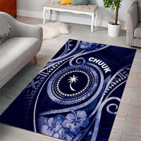 FSM Chuuk Area Rug Ocean Floral Pattern