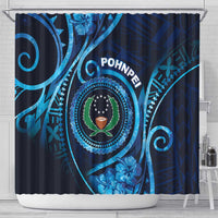 FSM Pohnpei Shower Curtain Ocean Floral Pattern